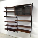 Rosewood Modular Wall System By Kai Kristiansen for Feldballes, 1960s.