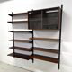 Rosewood Modular Wall System By Kai Kristiansen for Feldballes, 1960s.