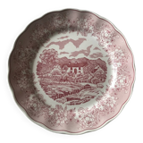 Assiette de présentation vintage Swiss Lanscape