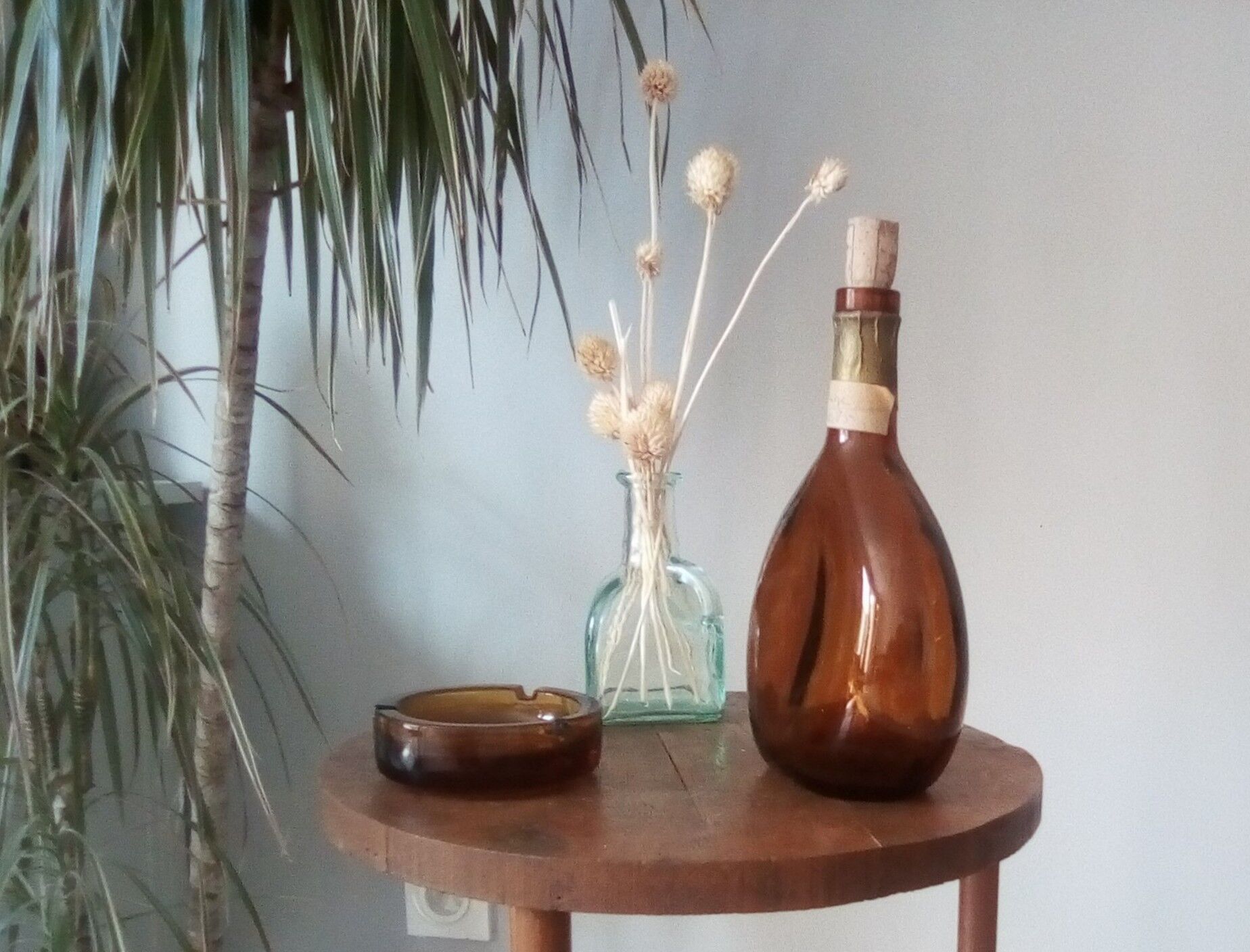 Vintage amber carafe