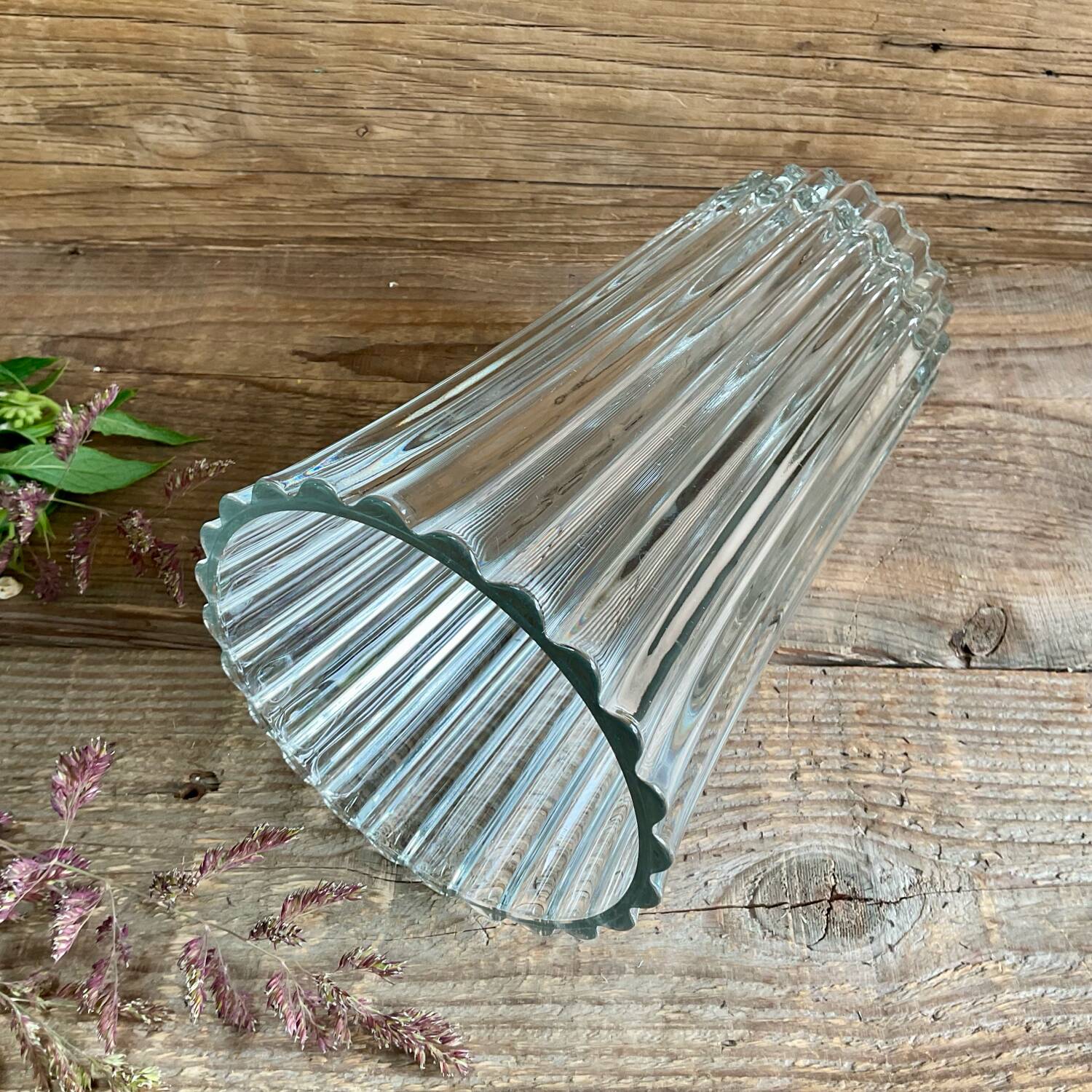 Large glass vase France