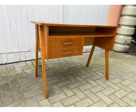 Bureau vintage pieds compas 1950
