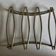Modernist silver-plated metal trivet, hallmarked 1960