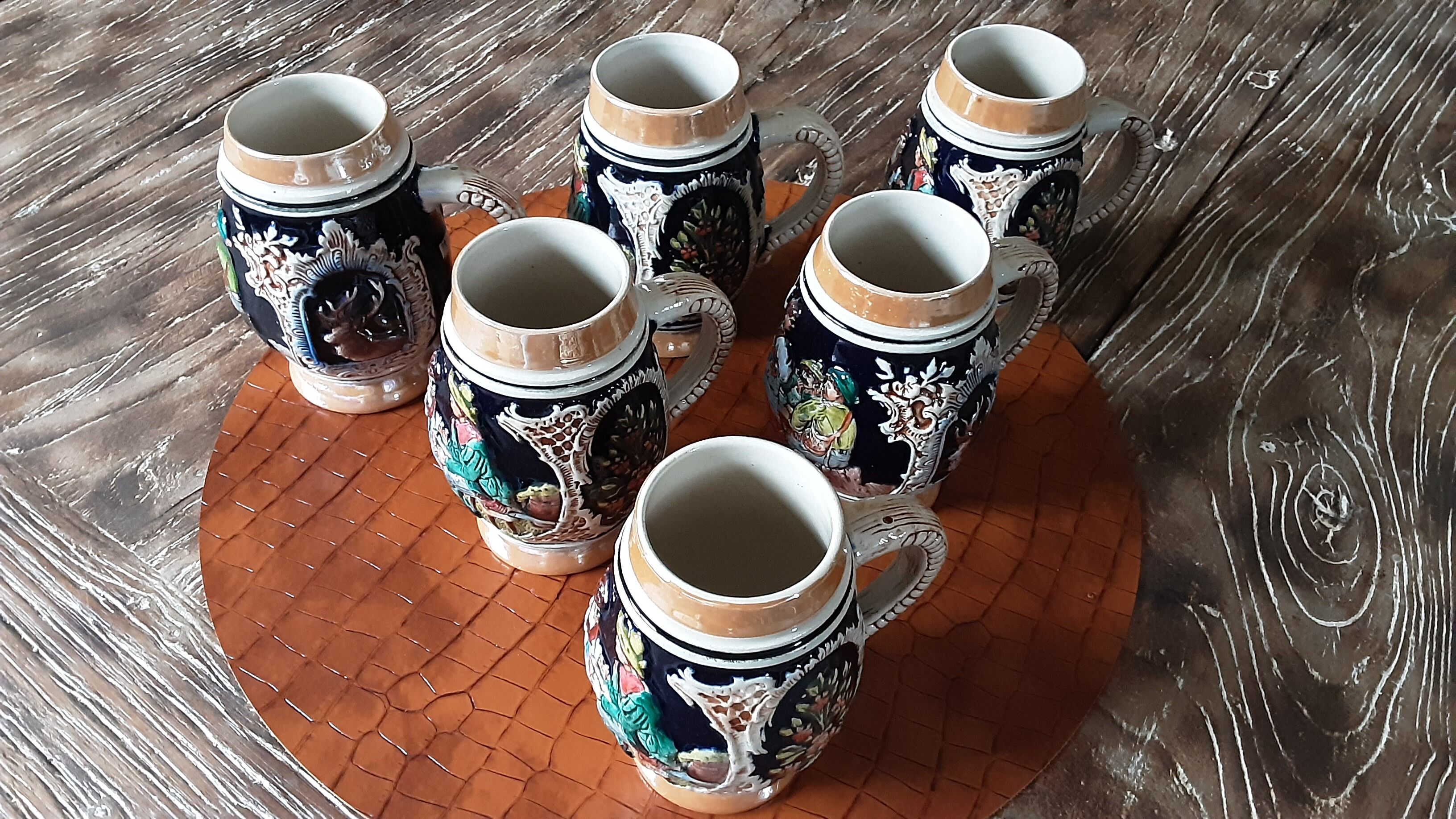 Set of 6 mugs beer germany