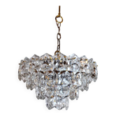 Lustre en cristal taillé à 4 niveaux Kinkeldey, Allemagne, 1970