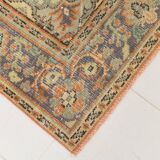 6x8 Brunt Orange & Beige Aesthetic Vintage Rug, 188x262Cm