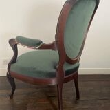 Fauteuil Louis Philippe en palissandre