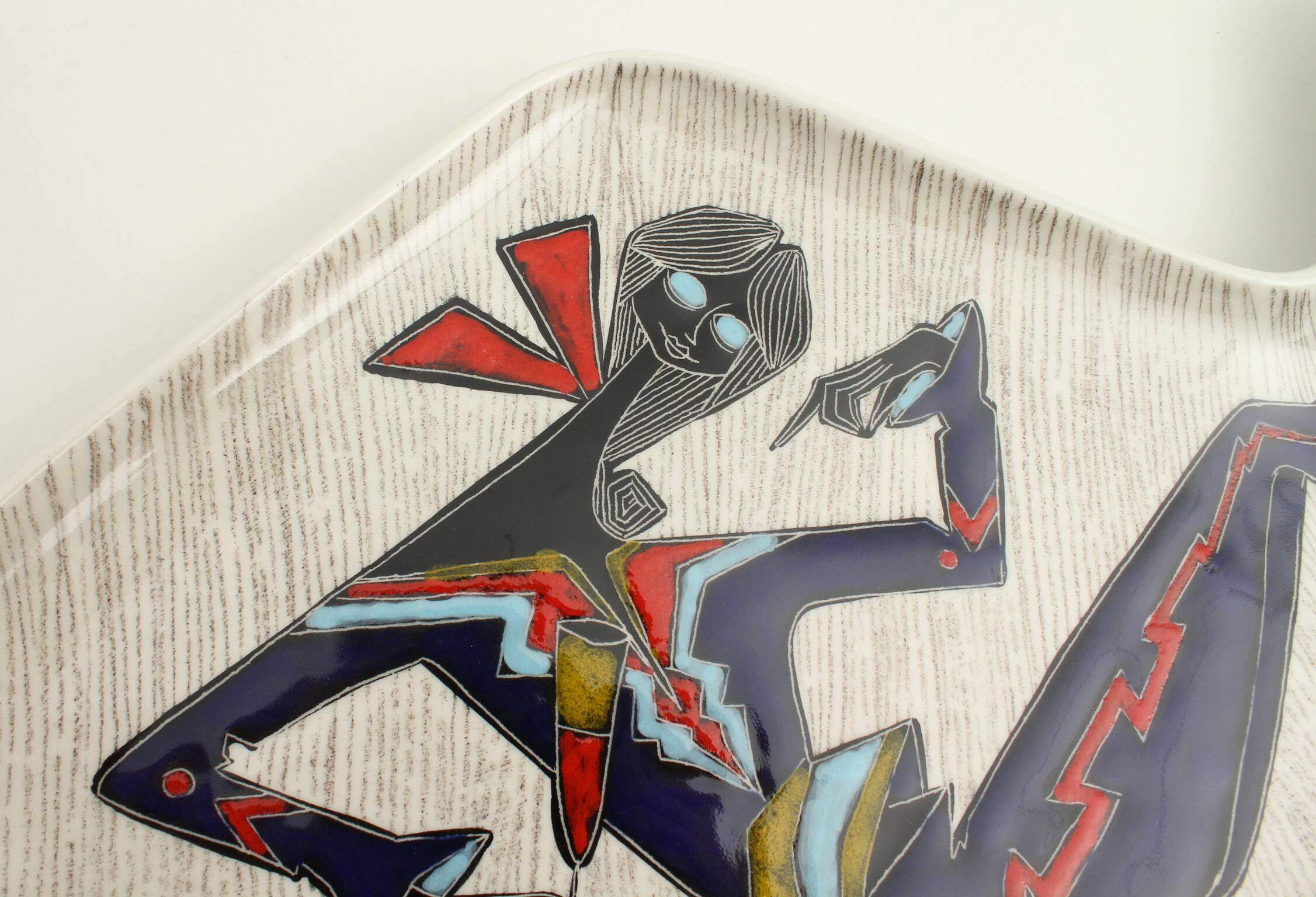 Pair of free-form dishes from Sesto di Fiamma, Italy, 1950s