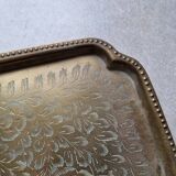 Antique letter tray, letters, in copper or brass - India
