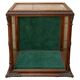 Rare counter display case / exhibition case in walnut display case.