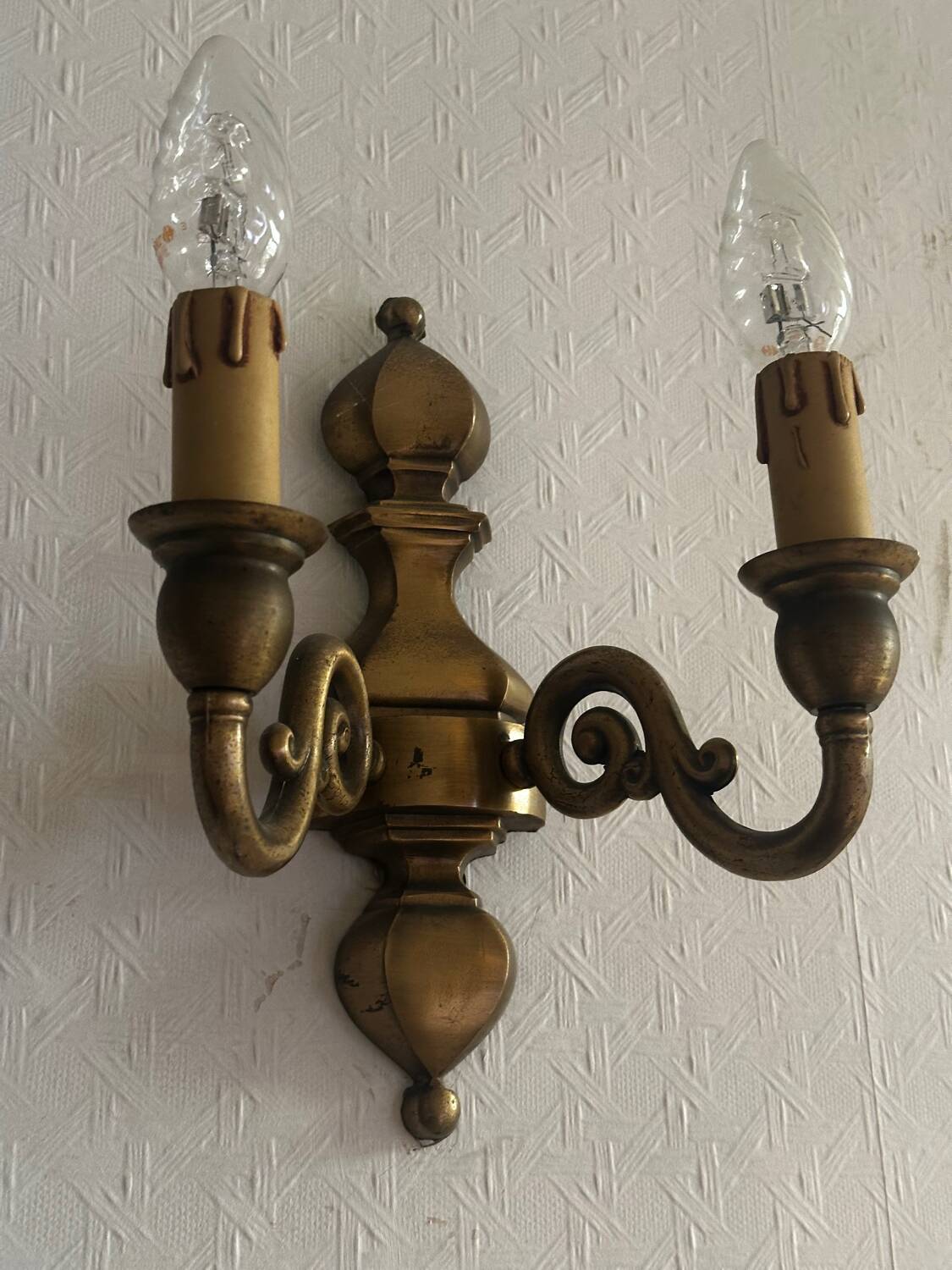 Vintage Brass Wall Sconce
