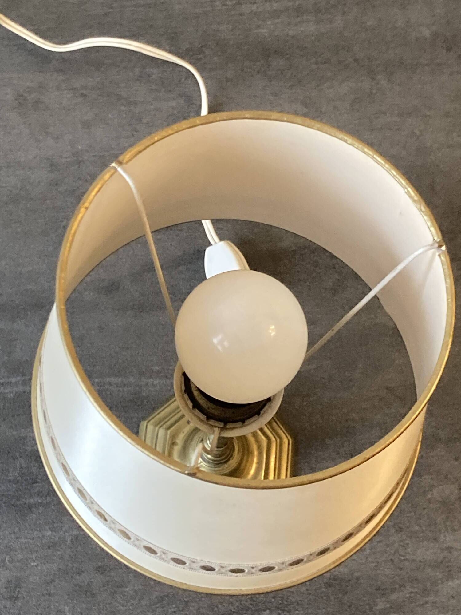 Vintage brass table lamp – 1950s
