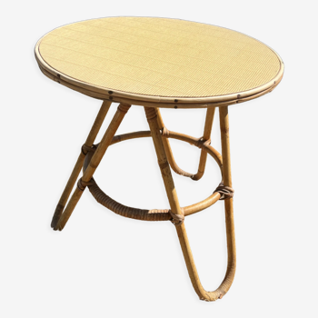 Rattan coffee table