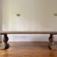 Table monastere en chene ancien massif - soleil - 300 cm de long