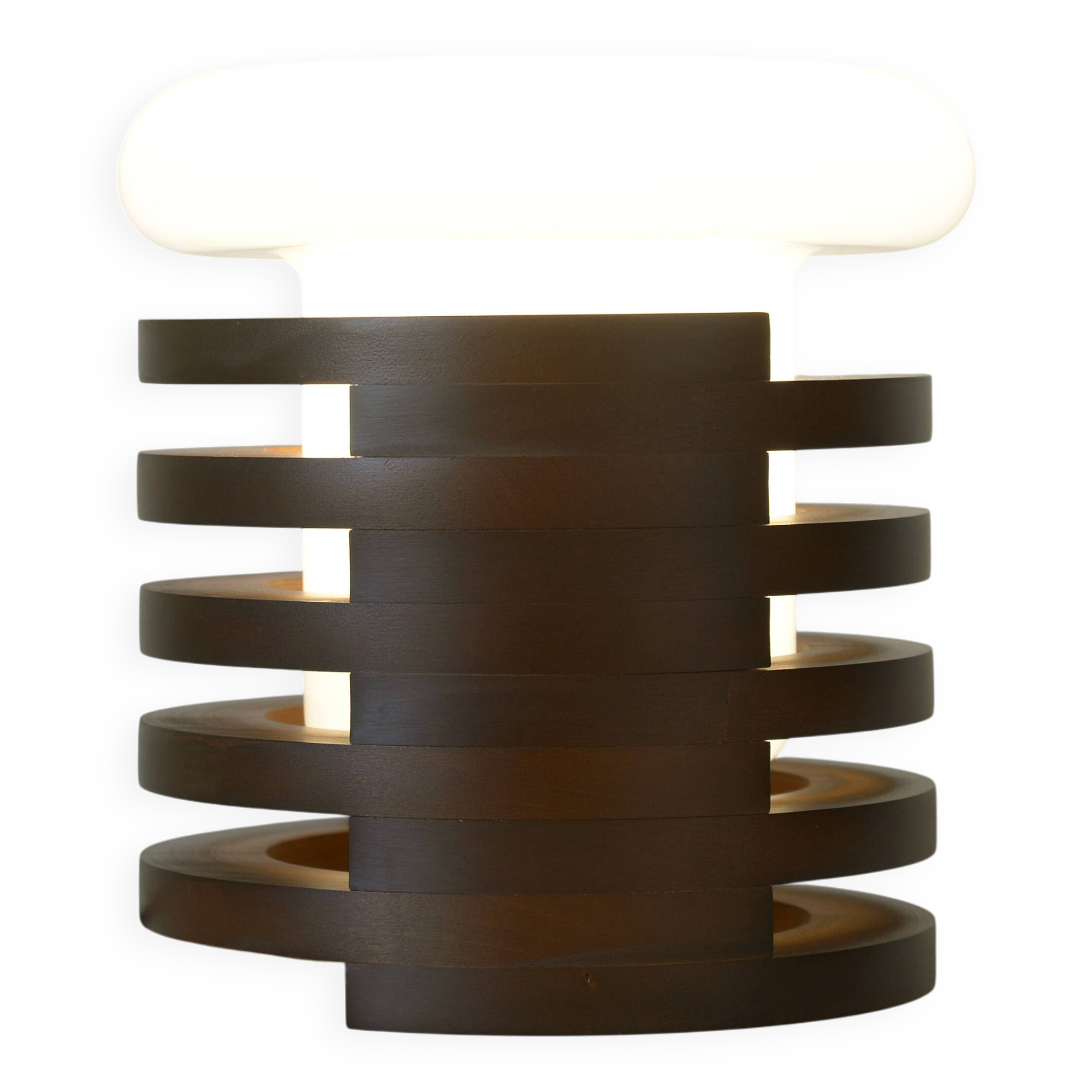 Brutalist Floor Light Mid Century Modern Vintage Mushroom Table Lamp NOS