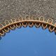 Italian design rattan mirror by Franco Albini