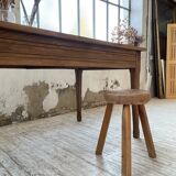 Table de ferme chêne 140 cm