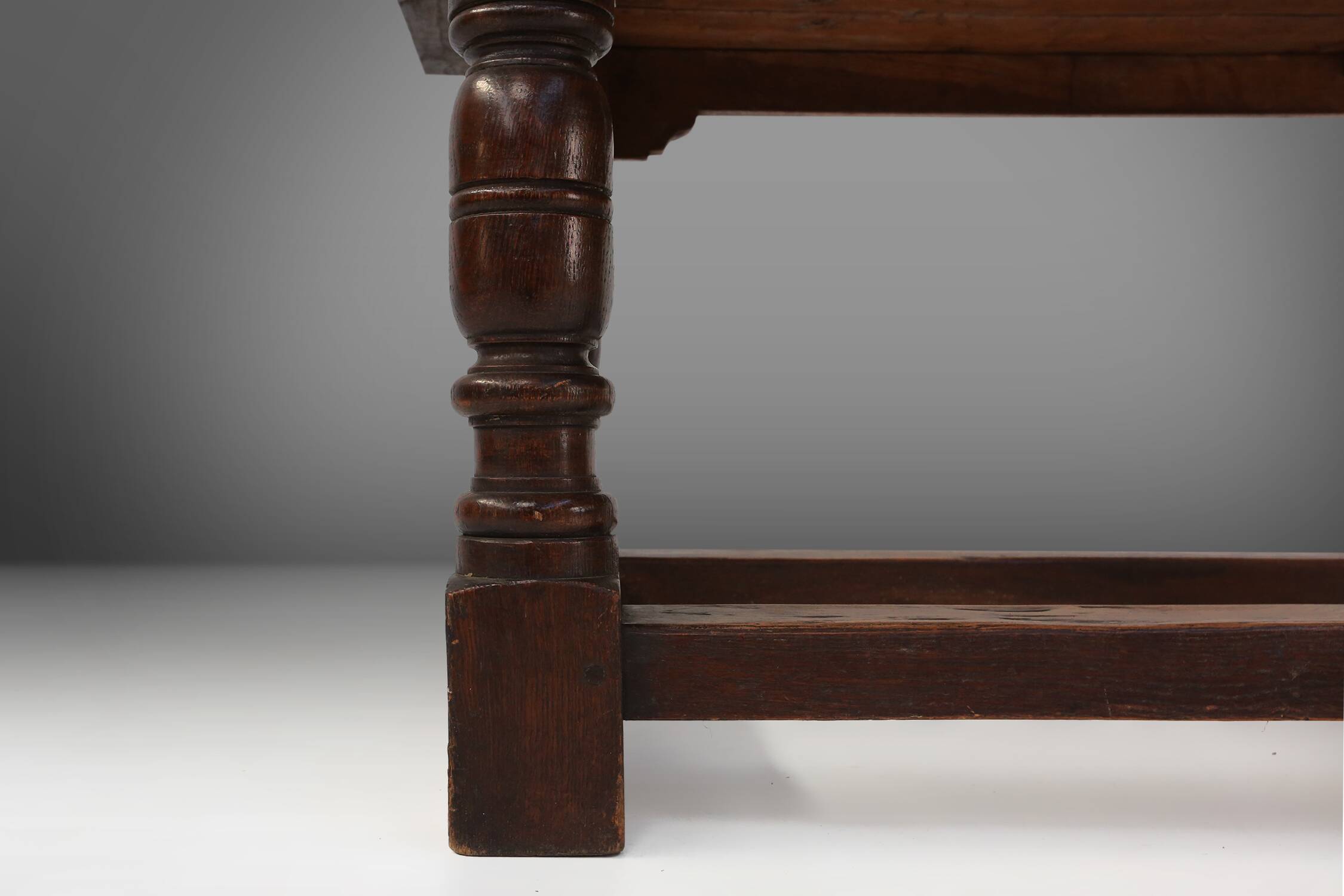 Antique Oak Table, France, 1850s