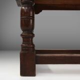 Table ancienne en chêne, France, années 1850