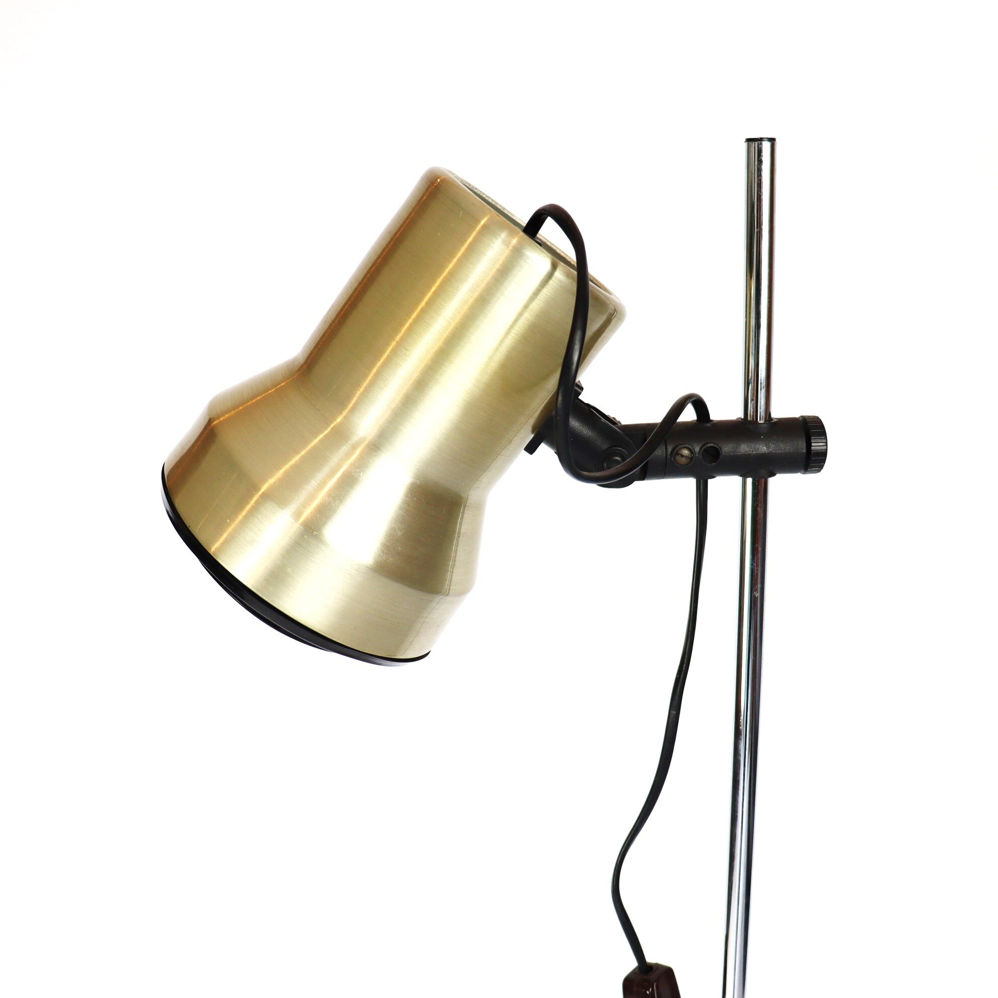 Golden floor lamp 70s