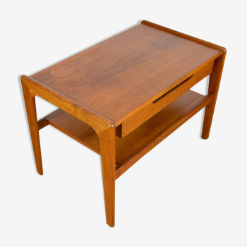 Scandinavian side table in vintage teak 1960