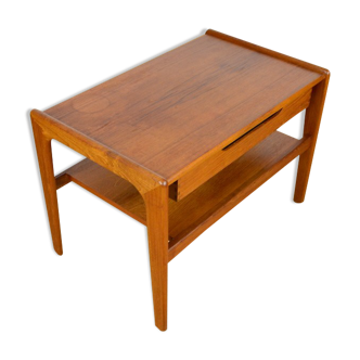 Scandinavian side table in vintage teak 1960