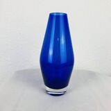 Scandinavian glass vase Riihimaki blue Tamara Aladin