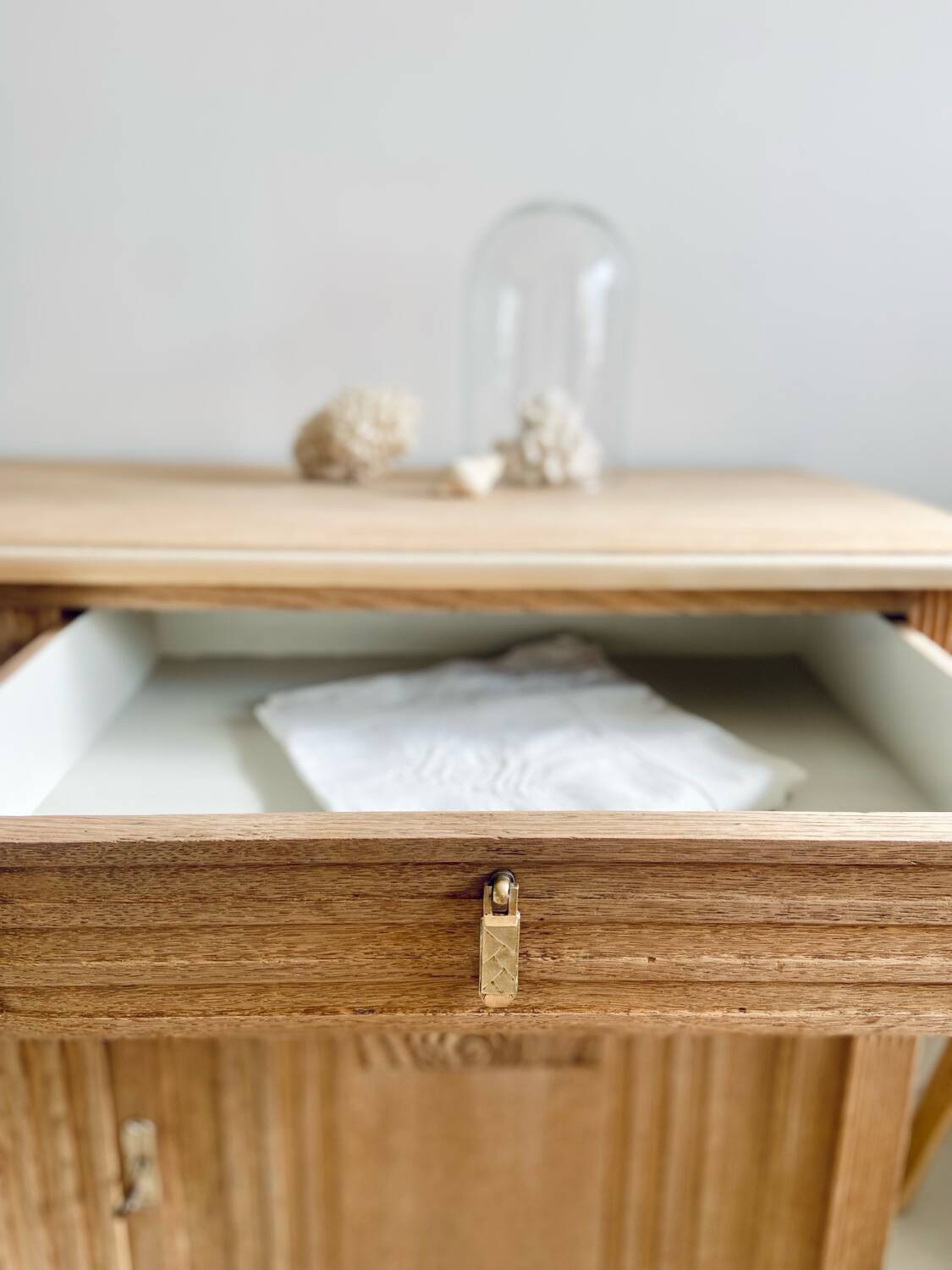 Grand buffet Art Déco en chêne massif - Enfilade vintage