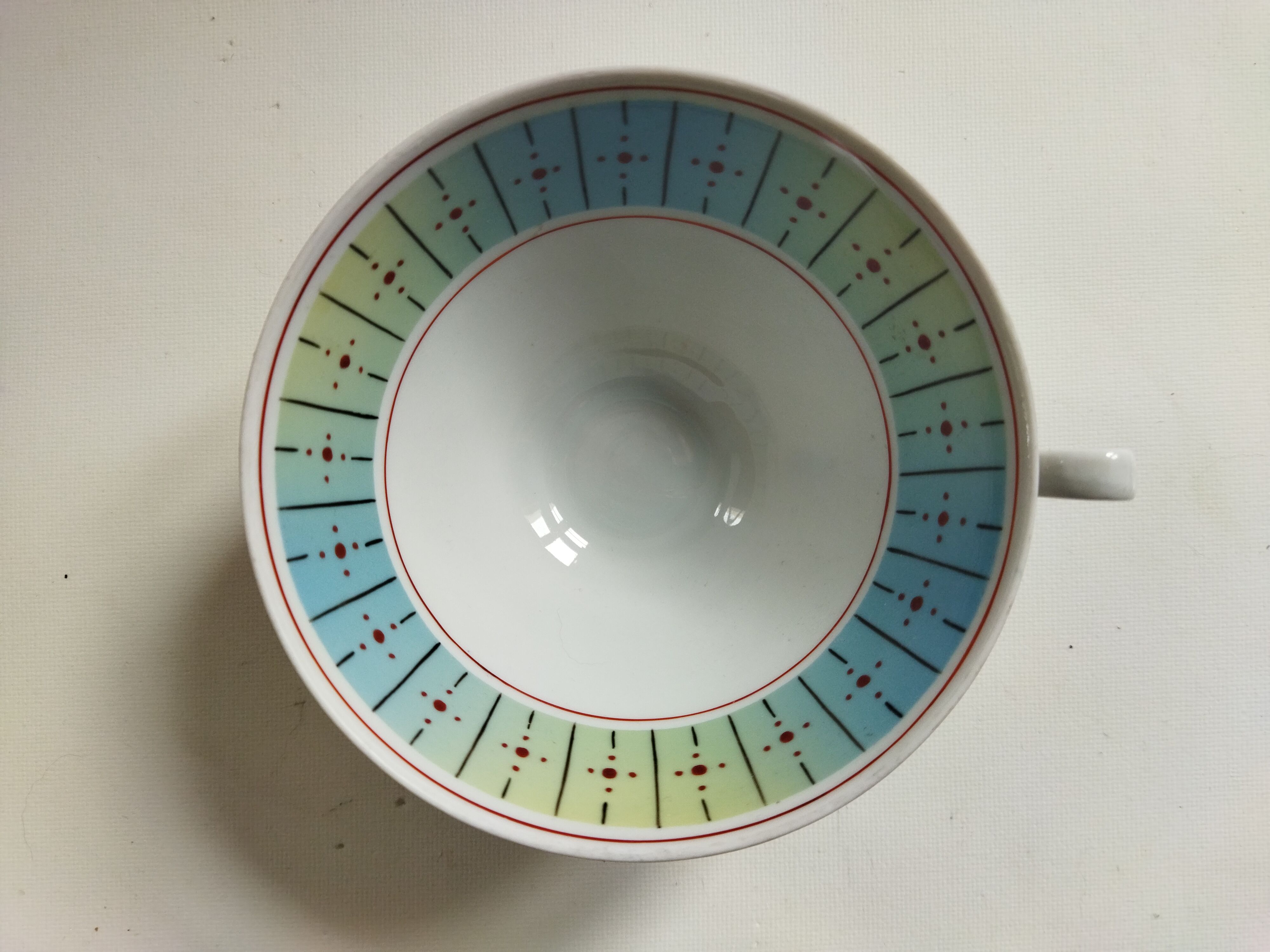 German Weisswasser porcelain cup