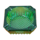 Green square ashtray