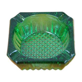 Green square ashtray