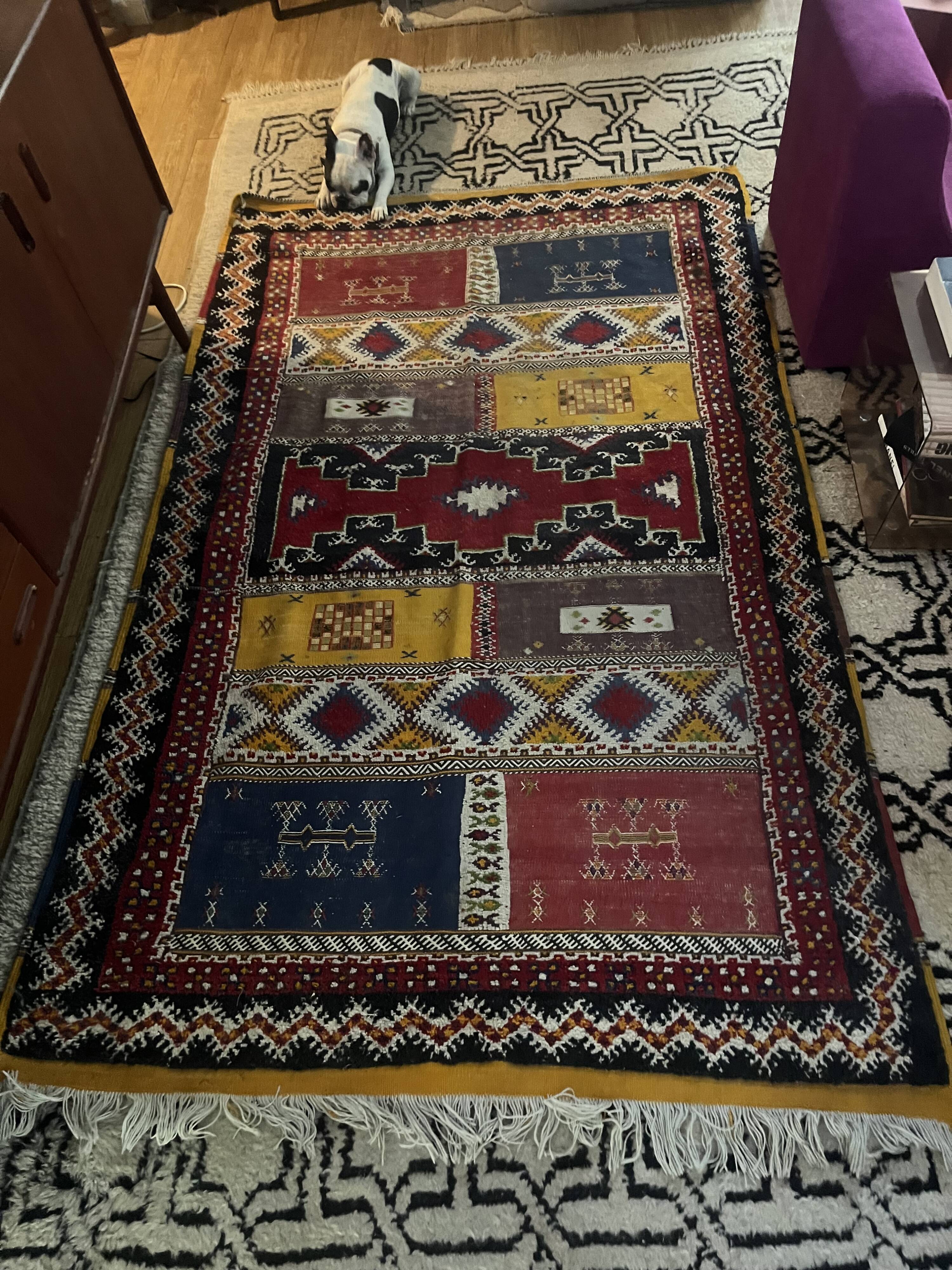 Vintage Berber Taznakht rug