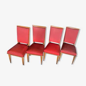 Lot de 8 chaises des années 1960