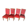Lot de 8 chaises des années 1960