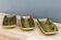 Set of 3 raviers in earthenware of Saint Clément