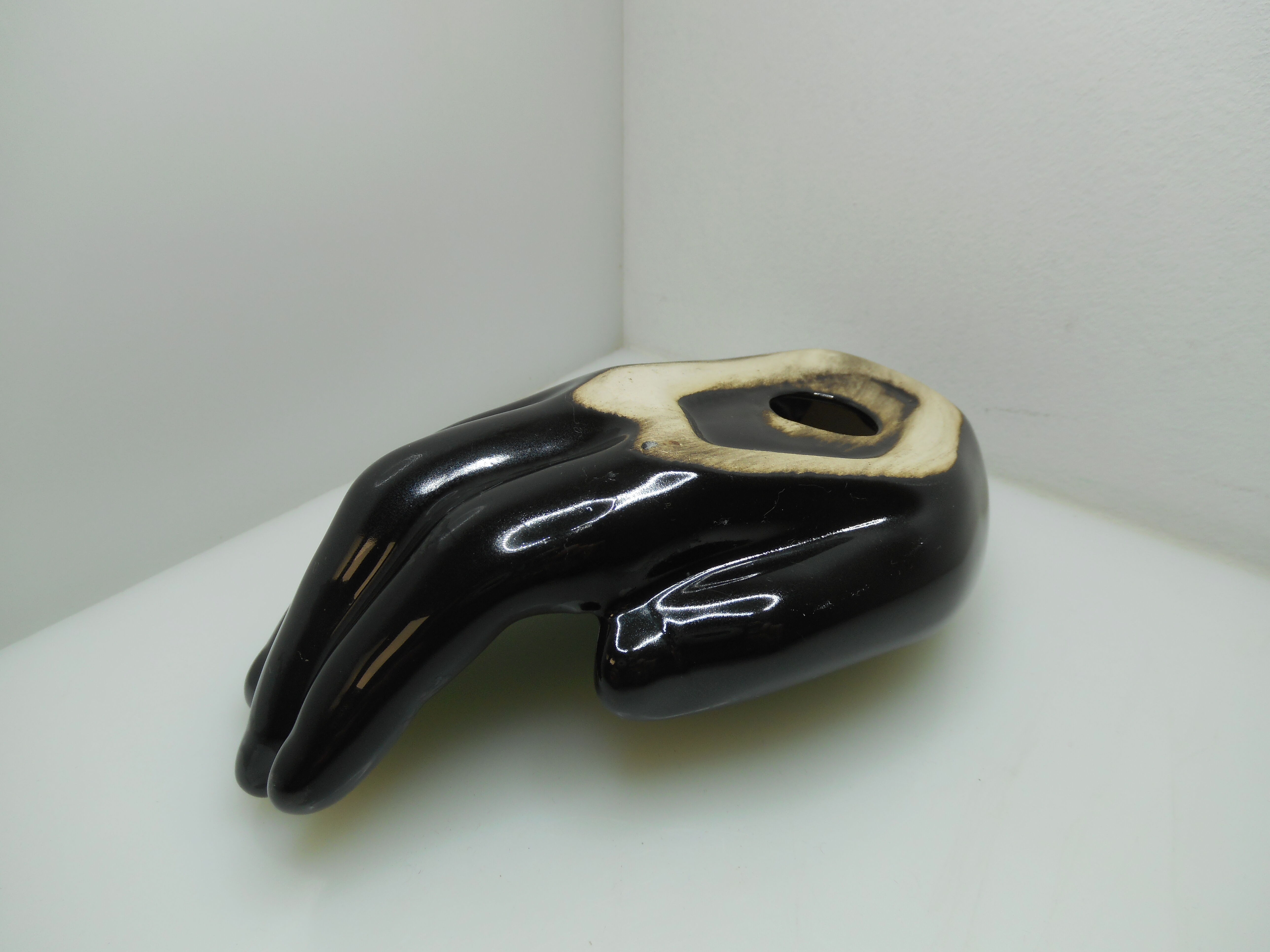 Trinket bowl hand ceramic vintage