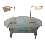 Articulated brass lamps France 1960s