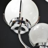 Modernist chrome chandelier
