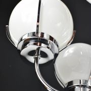 Modernist chrome chandelier