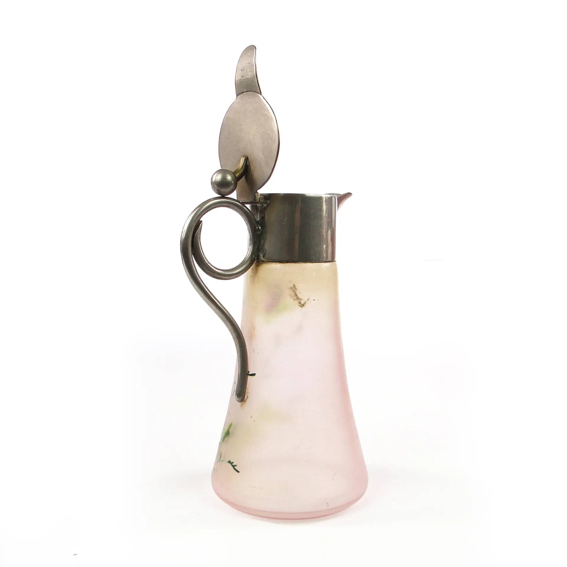 Carafe, Art Nouveau, glass, Czechoslovakia, early 20th century