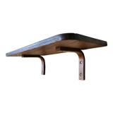 Vintage bent wood wall shelf circa 60