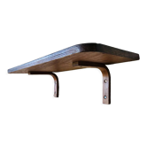 Vintage bent wood wall shelf circa 60