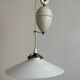 Antique opaline suspension, raised and lowered