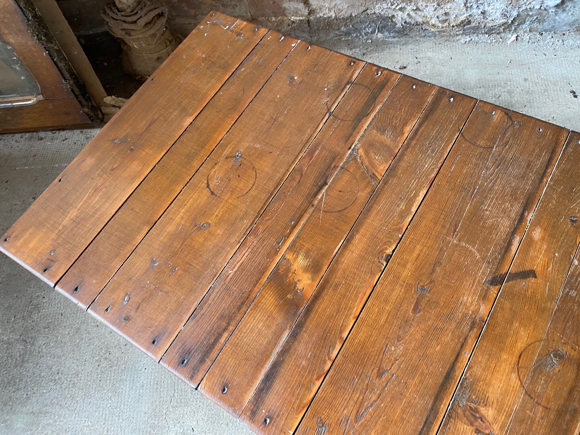 Solid wood coffee table 1950s