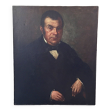 Oil canvas portrait of a man
