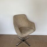 Egg chair beige mid-century