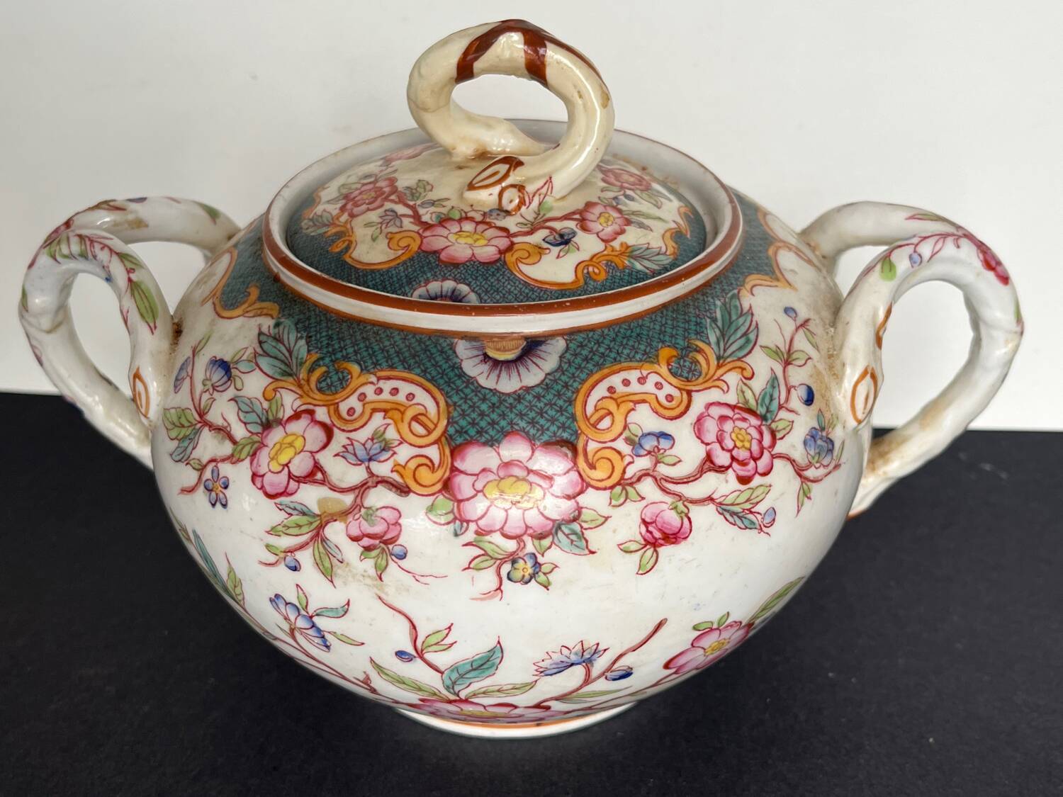 Porcelain sugar bowl