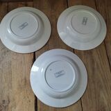 Assiettes creuses porcelaine sarreguemines carina