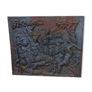 Plaque de cheminée ancienne 81x68