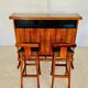 Mid-century rosewood bar and stools by Niels Erik Glasdam Jensen 1960s